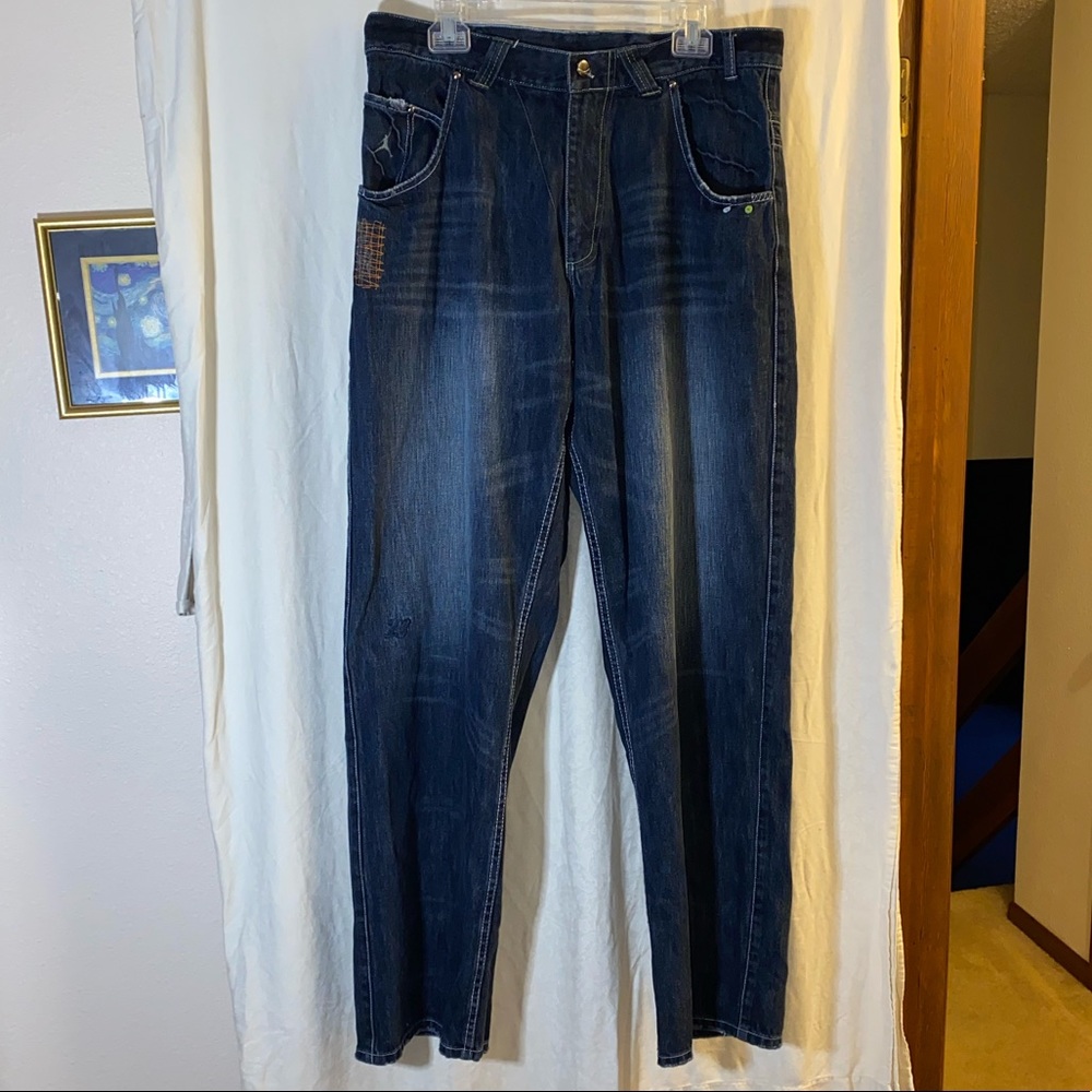 AIR JORDAN Distressed Jeans. Size 34W/34L